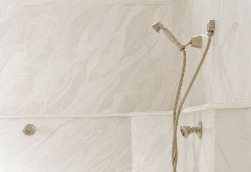 custom marble shower