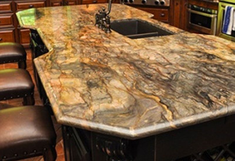 granite bar top with under-mounted sink