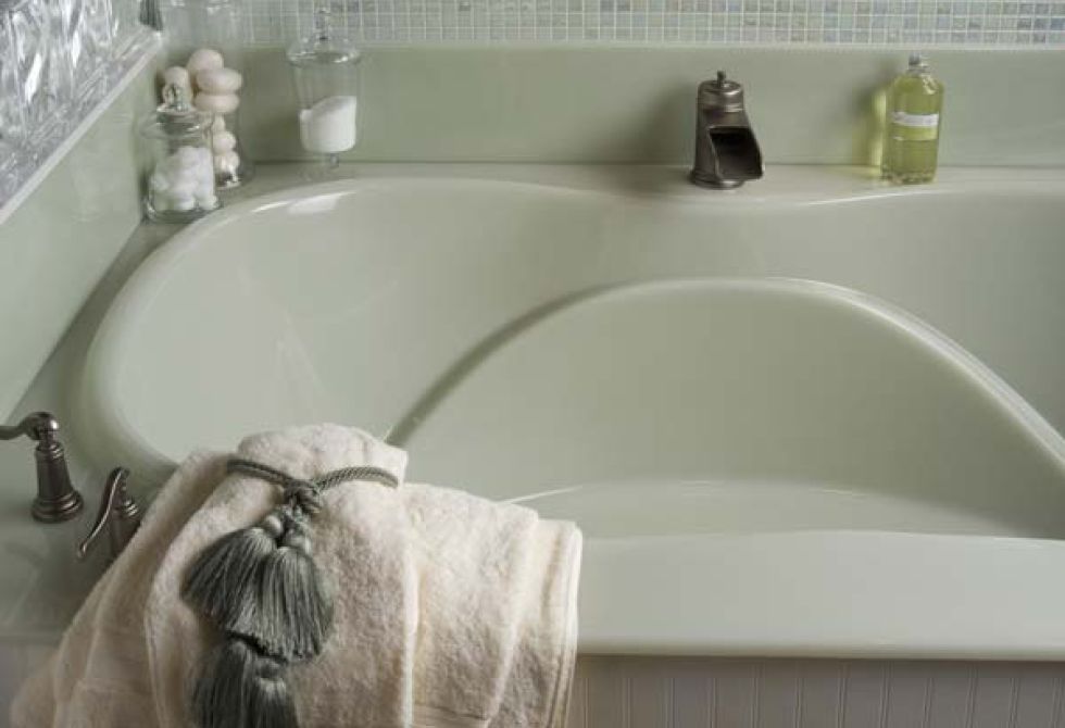 cast marble bathtub