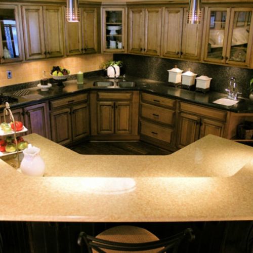 custom solid surface kitchen design