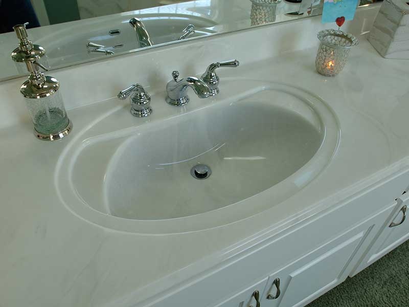 molded bathroom sinks countertops